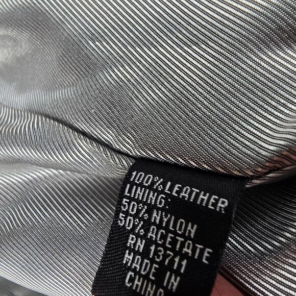 Valerie Stevens Women’s Black Genuine Lamb Leather Jacket Medium Button Front - Picture 11 of 13